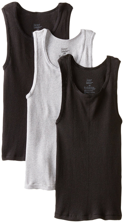 Hanes Big Boys' Dyed Tank, Assorted, Small