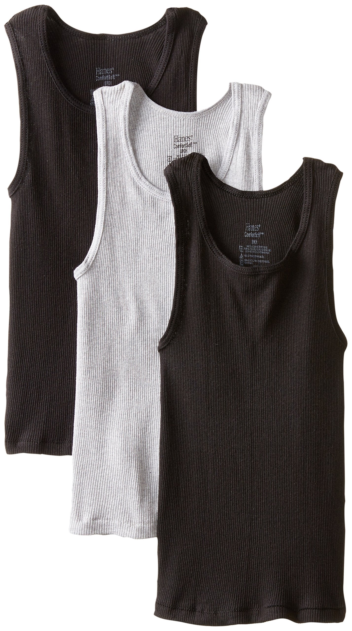 Hanes Big Boys' Dyed Tank, Assorted, Small
