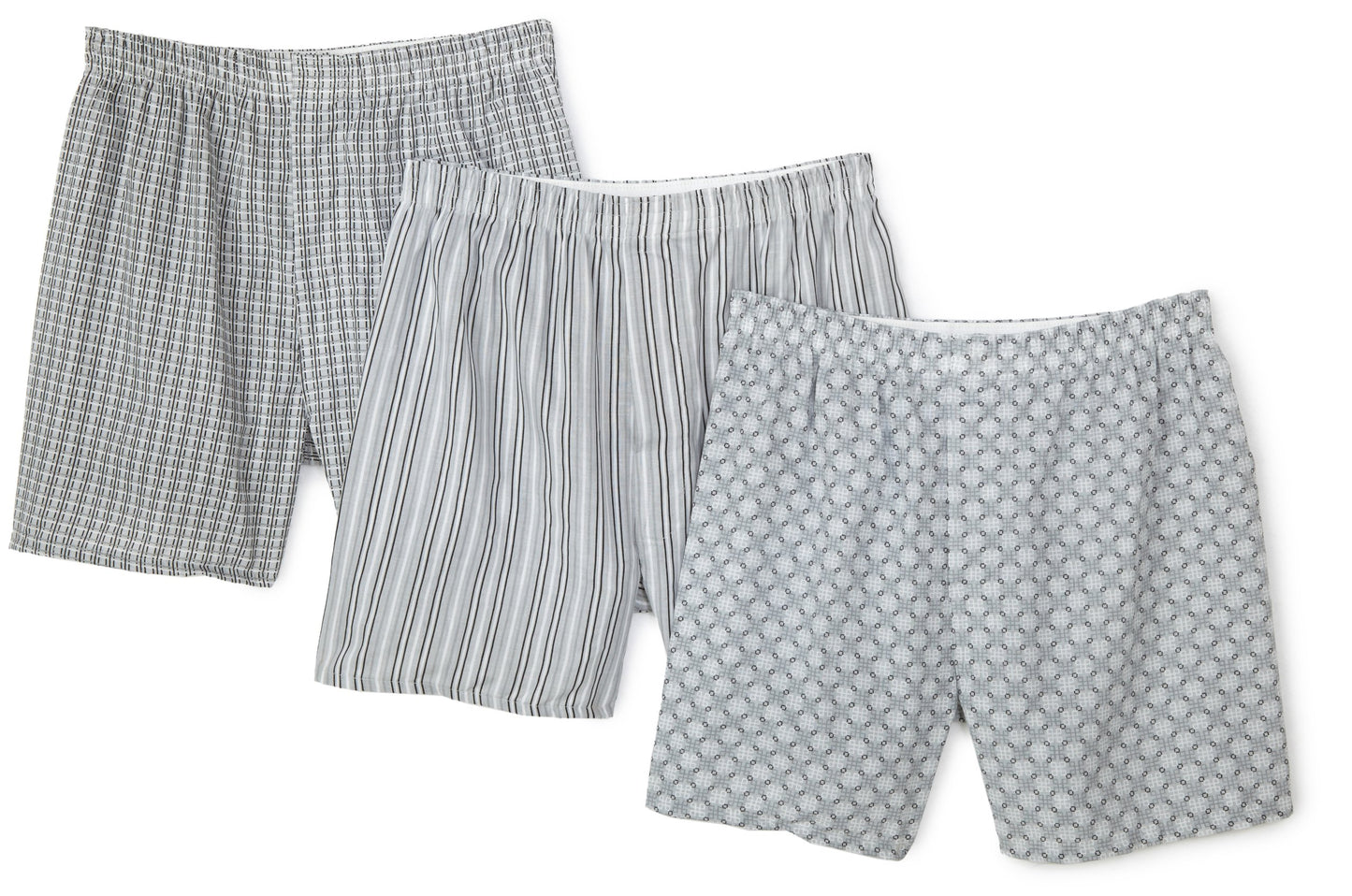 Fruit of the Loom Men's Assorted Print Woven Boxers,Assorted,Large(Pack of 3)