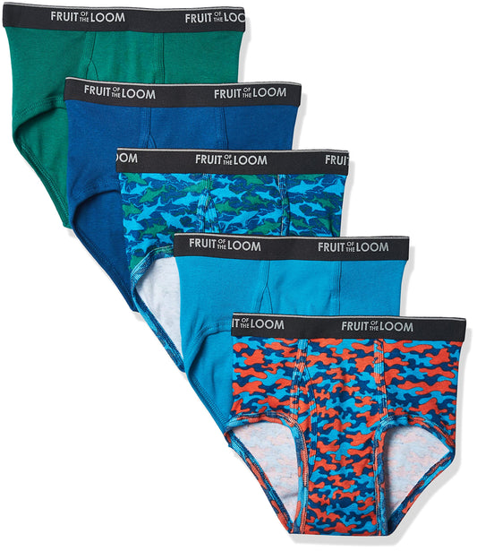 Fruit of the Loom Boys' Fashion Brief (Pack of 5)