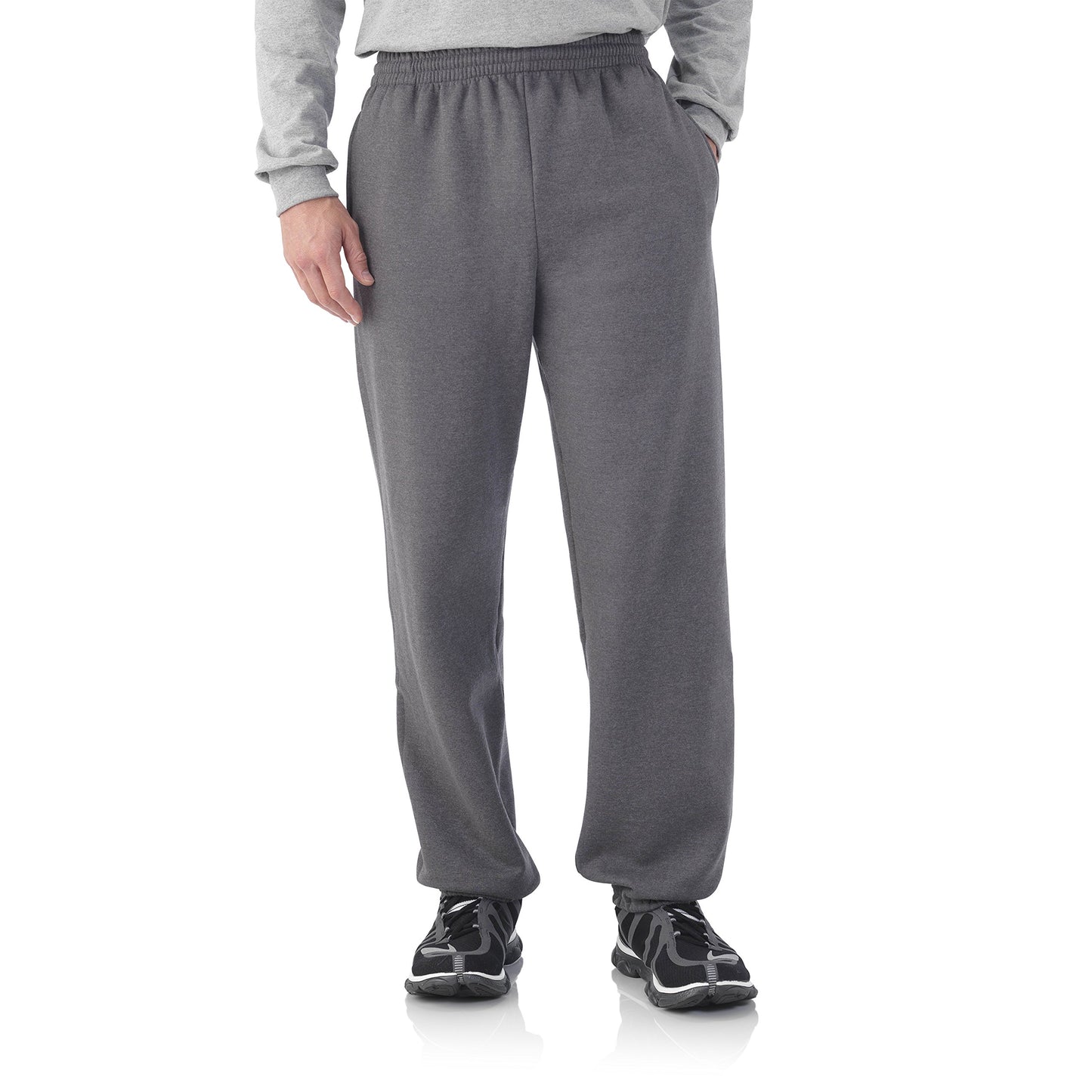 Fruit of the Loom Mens Crew Sweatpant Steel Grey 4X-Large