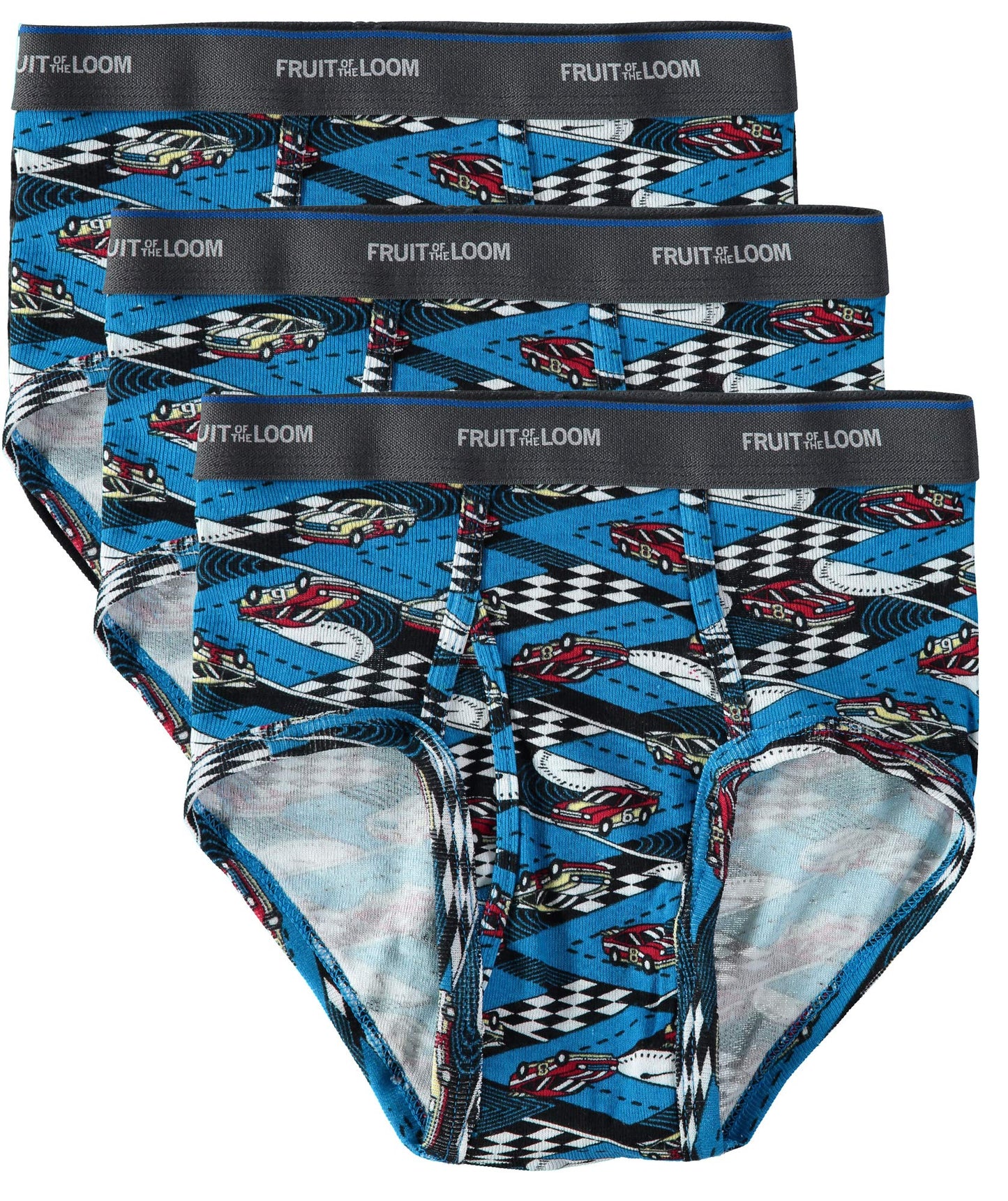 Fruit of the Loom Boys Cotton Brief (Multipack) (Assorted (Pack of 3), X-Large)