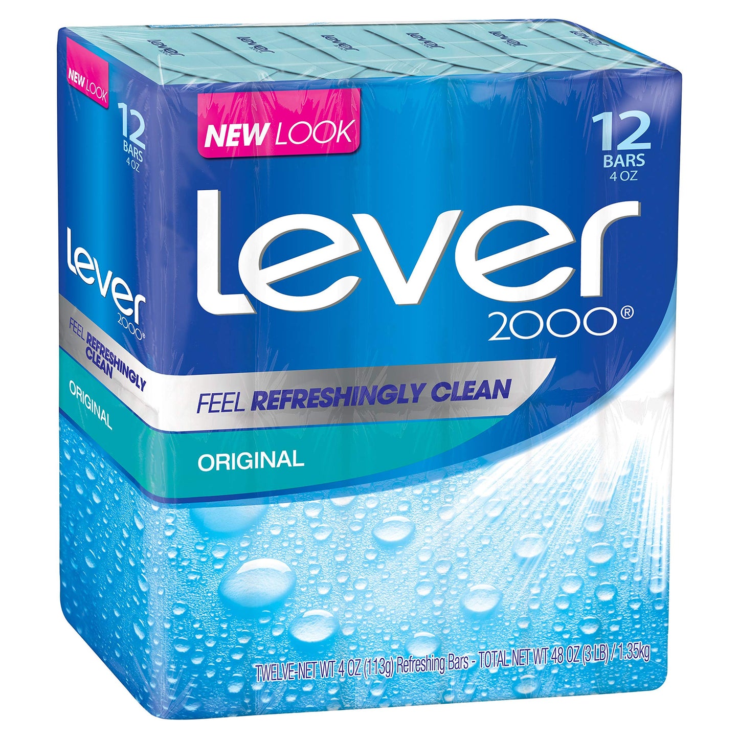 Lever 2000 Bar Soap, Original 4 Ounce 2-Packs of 12 Bars