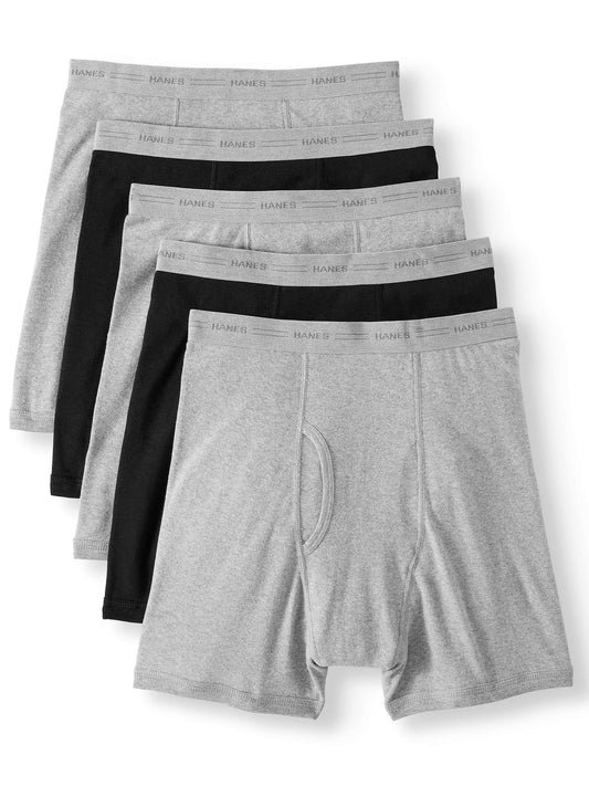 Hanes Big Men's FreshIQ ComfortFlex Waistband Boxer Brief - 5 Pack