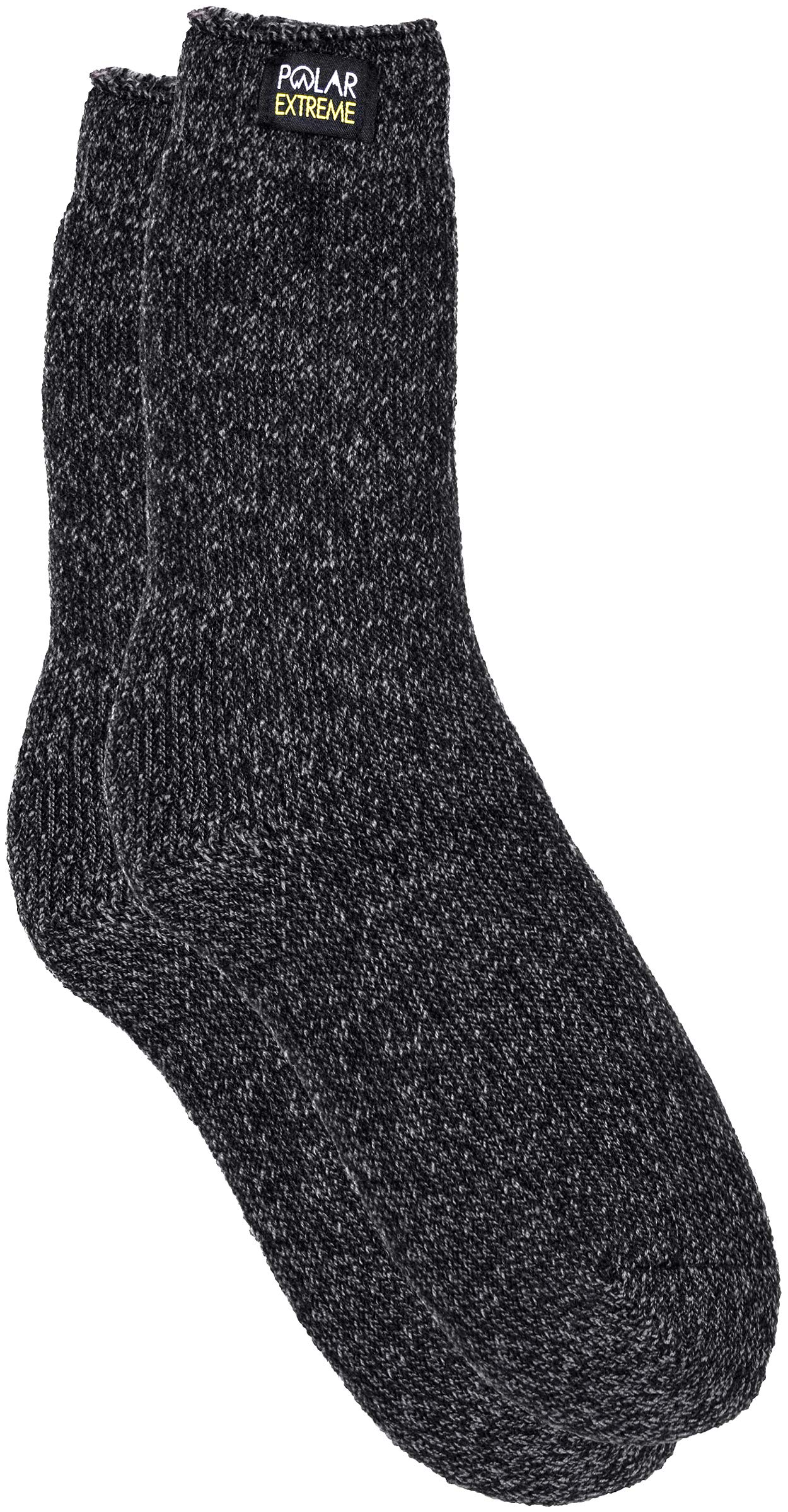 Womens Polar Extreme Moisture Wicking Insulated Thermal Socks in 4 Great Colors (Black-White)