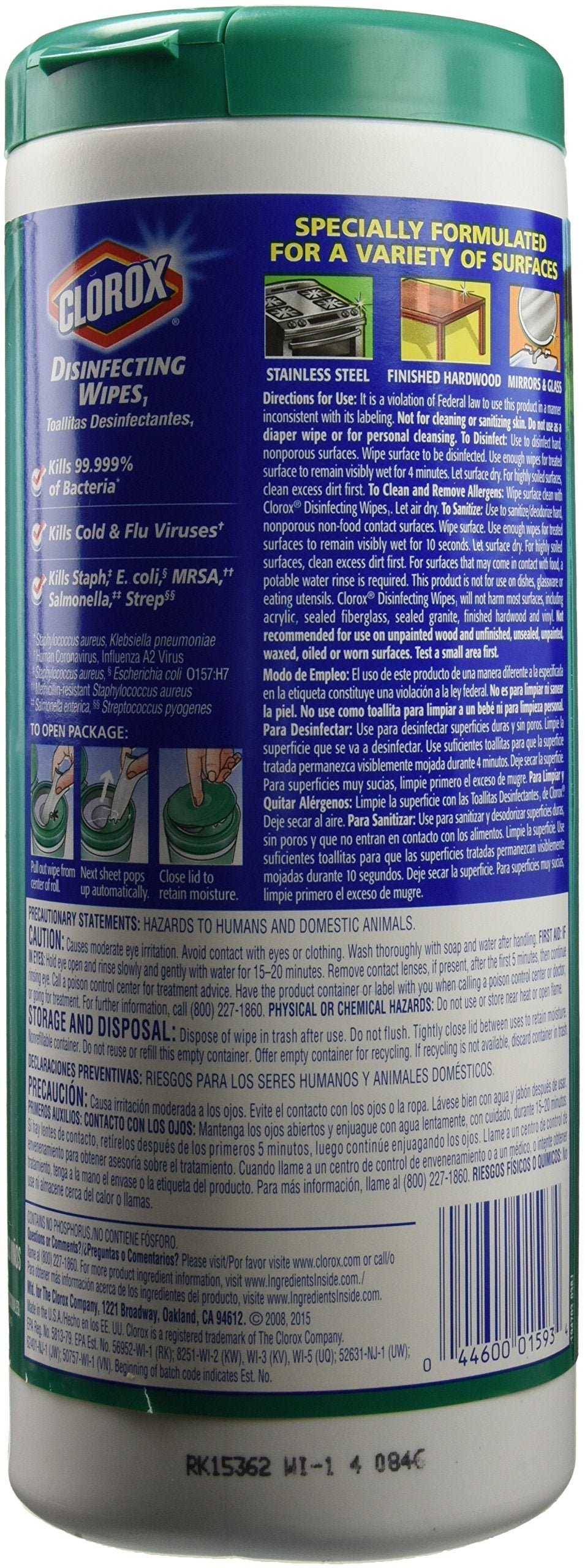 Clorox Wet Wipes Lemon Fresh & Fresh Scent - 3 CT