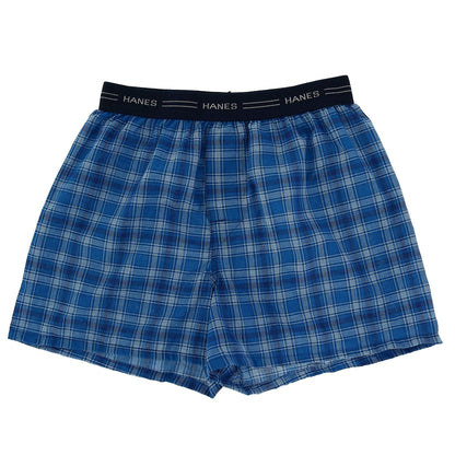 Hanes Boys' Boxer 5 Pack Tartan, Large (Colors may vary)