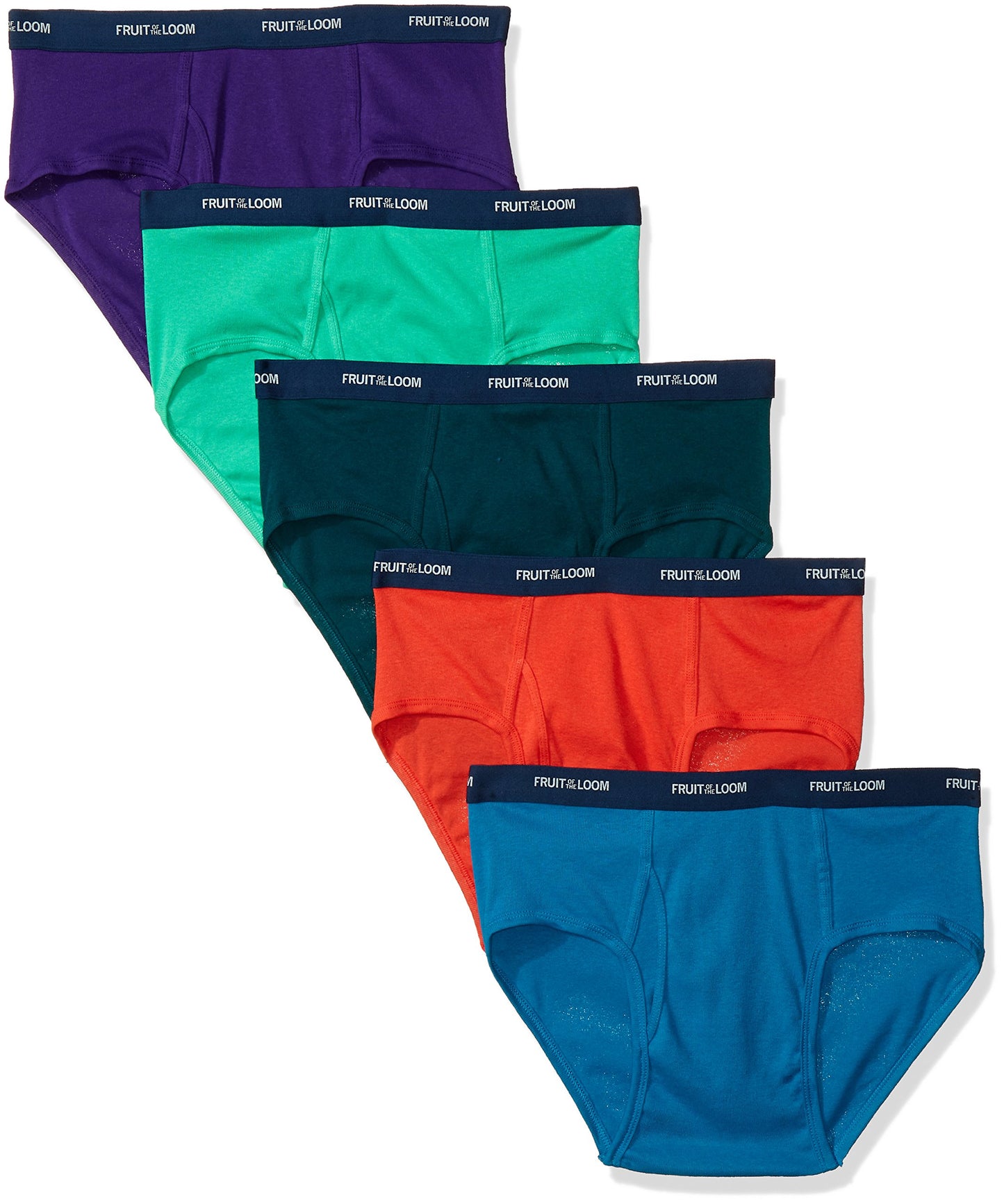 Fruit of the Loom Men's Low Rise Brief - Colors May Vary(Pack of 5),Assorted,Large(38-40)