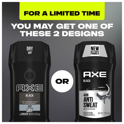 AXE Black Antiperspirant Deodorant Stick for Men 2.7 oz
