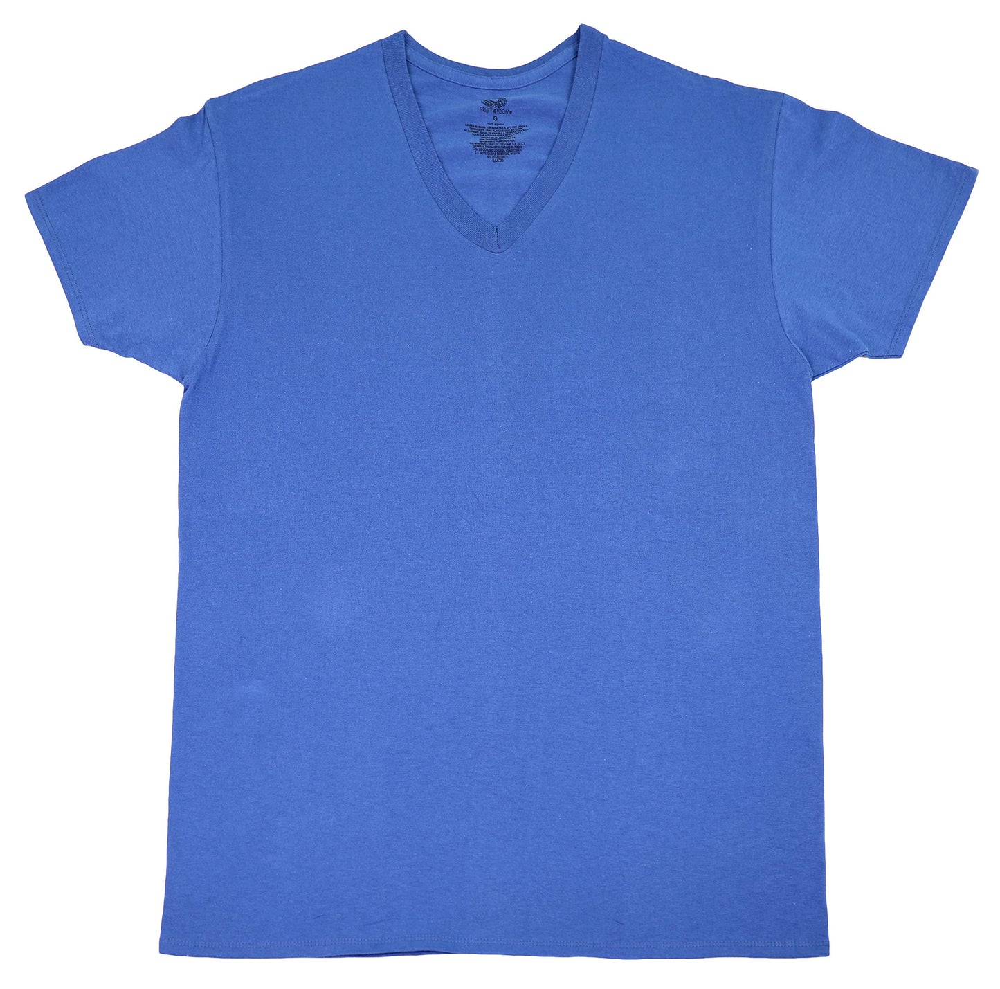 Fruit of the Loom Men's Stay Tucked Crew T-Shirt, (Large, Assorted Blue/Grey) (Pack of 4)