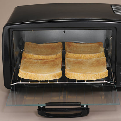 Hamilton Beach, Black Proctor Silex 4-Slice Toaster Oven, (31118R), One Size