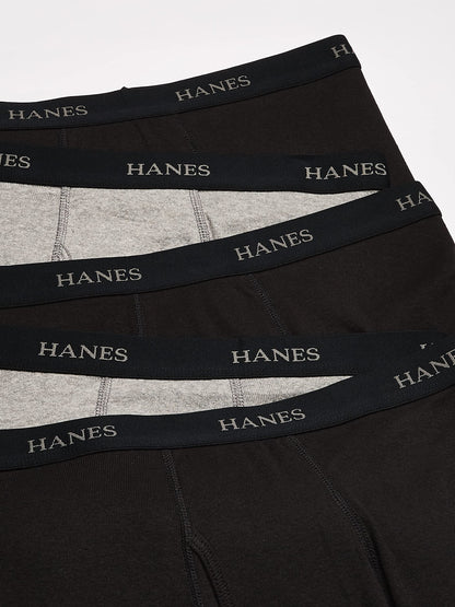 Hanes Mens 5-Pack Best Tagless Boxer Brief with Comfort Flex Waistband Small
