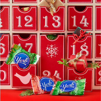 YORK Dark Chocolate Peppermint Patties Snowflakes, Christmas Stocking Stuffer Candy Bag, 9.6 oz