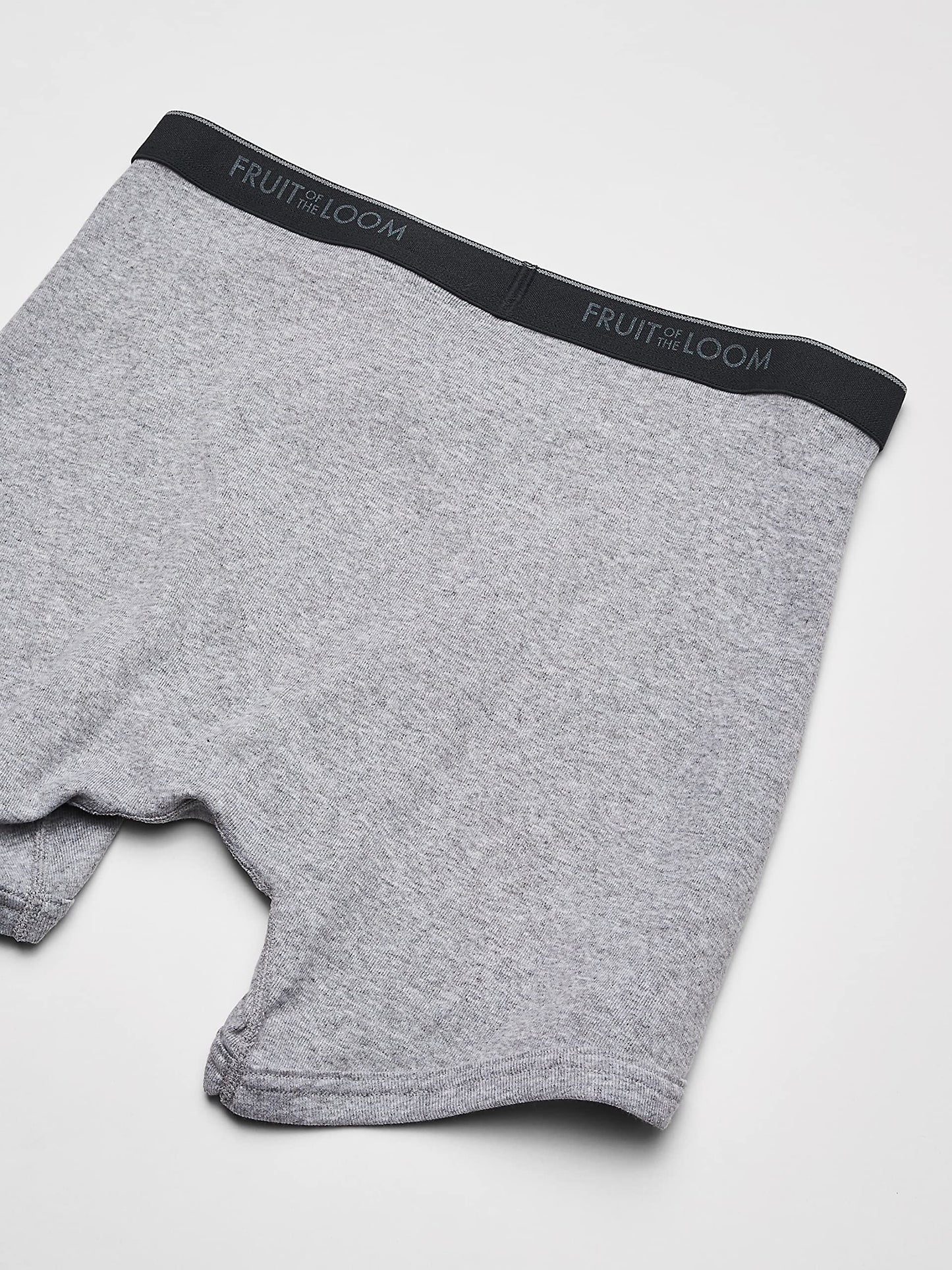 Fruit of the Loom Men's Low Rise Boxer Brief, Tonal Grey, X-Large(Pack of 4)