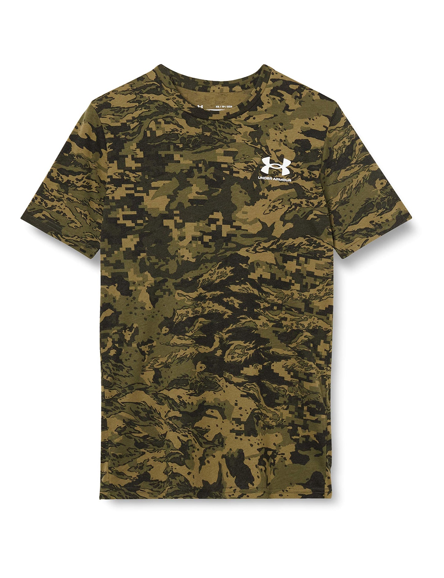 Under Armour Men's ABC CAMO Short-Sleeve T-Shirt, Black (001)/White, X-Large Tall