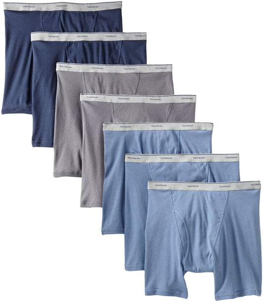 Fruit of the Loom Men's Big Boxer Brief, Assorted, XX-Large(Pack of 7)