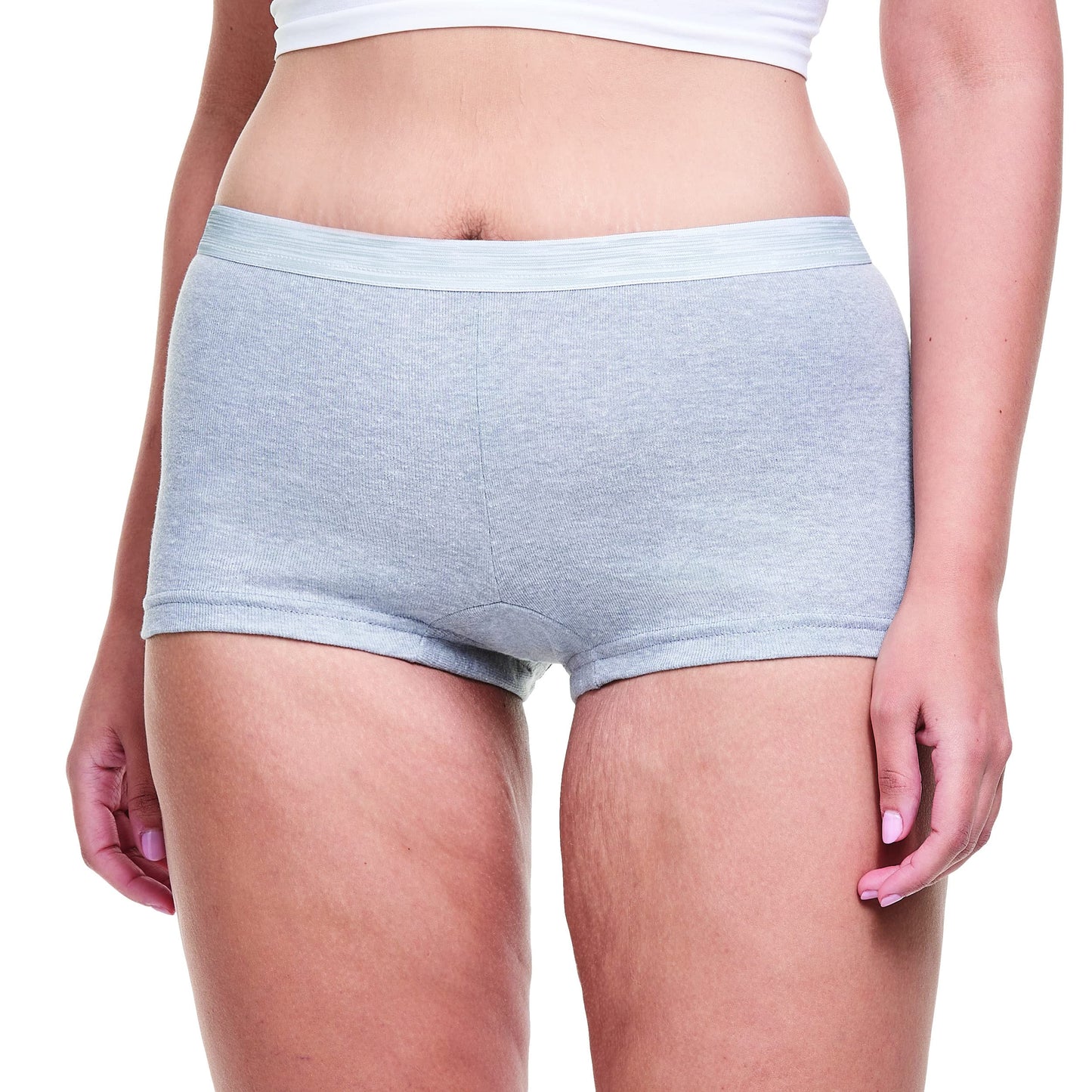 Hanes Womens Cotton Boy Brief Panties 6-Pack-7-Assorted