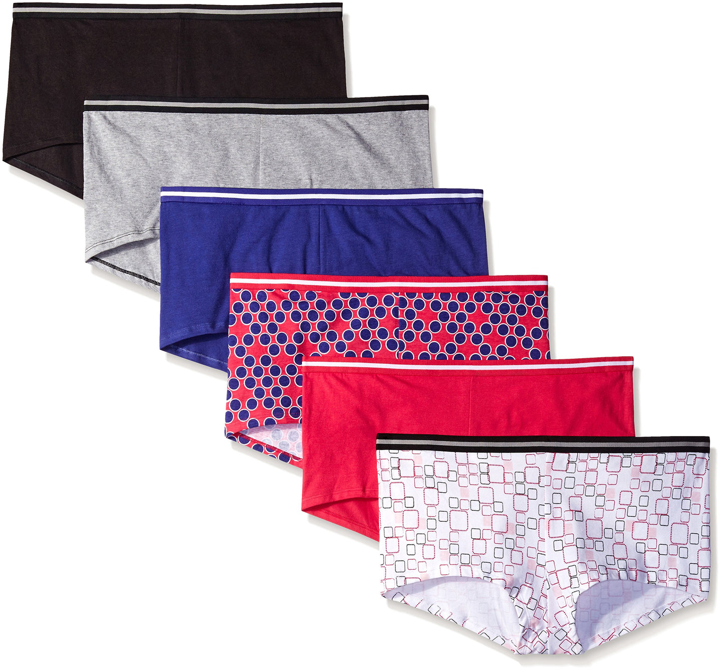 Hanes Boys' 4 Pack Ultimate Comfort Flex Printed Boxer Brief, Assorted, X-Large