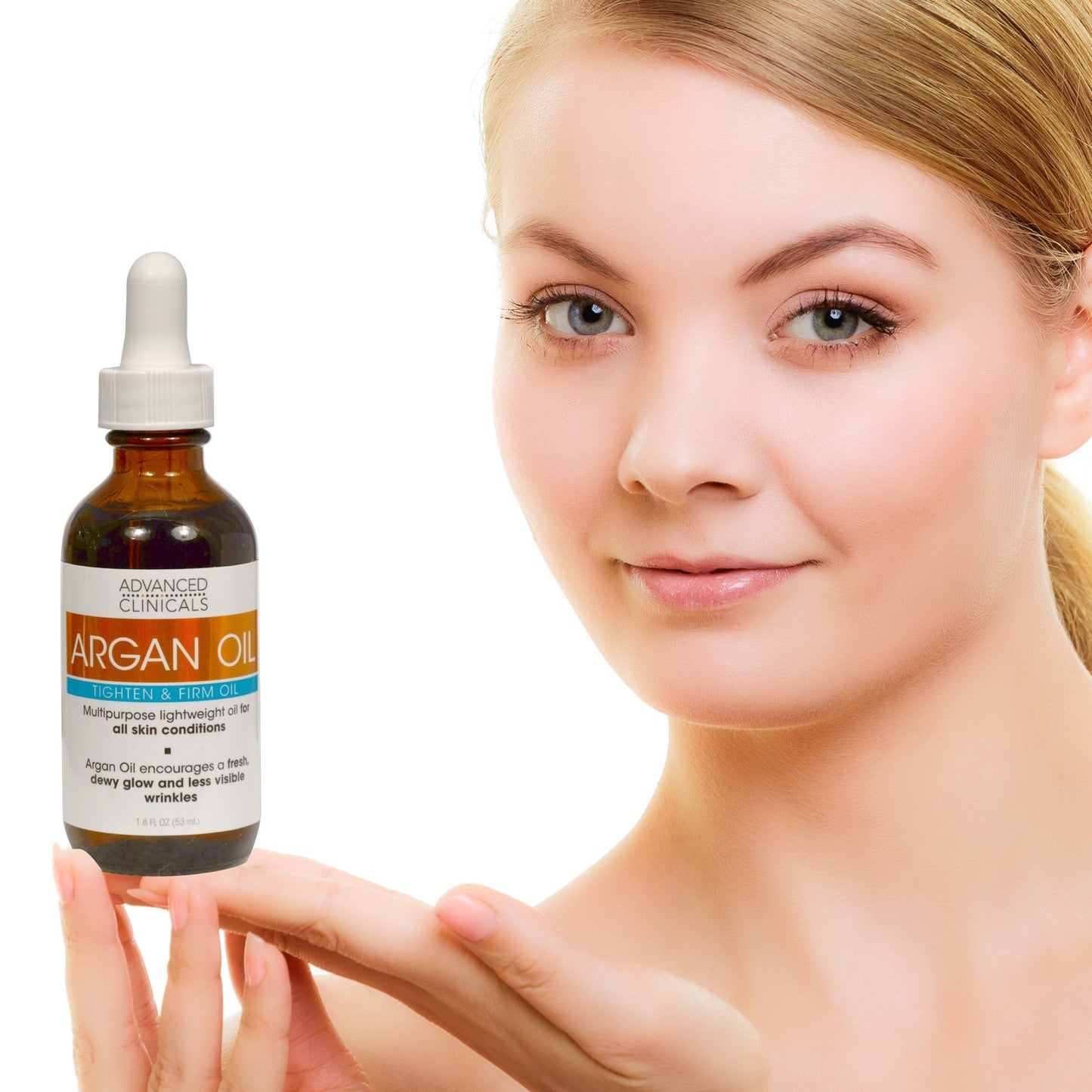 Advanced Clinicals Luxury Pure Argan Oil. Lightweight facial Oil Reduces the Appearance of Wrinkles and hydrates dry skin