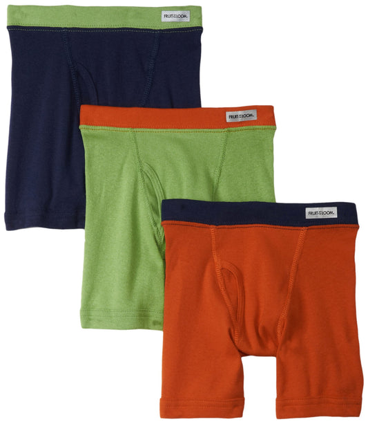 Fruit of the Loom Little Boys' Assorted Color Boxer Brief ,Assorted,2T/3T(Pack of 3)