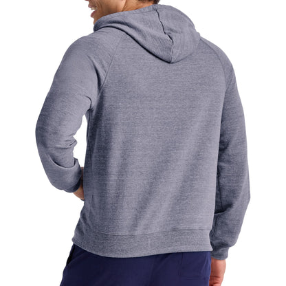Hanes Men's French Terry Pullover Hoodie, Navy Pe Heather, Small