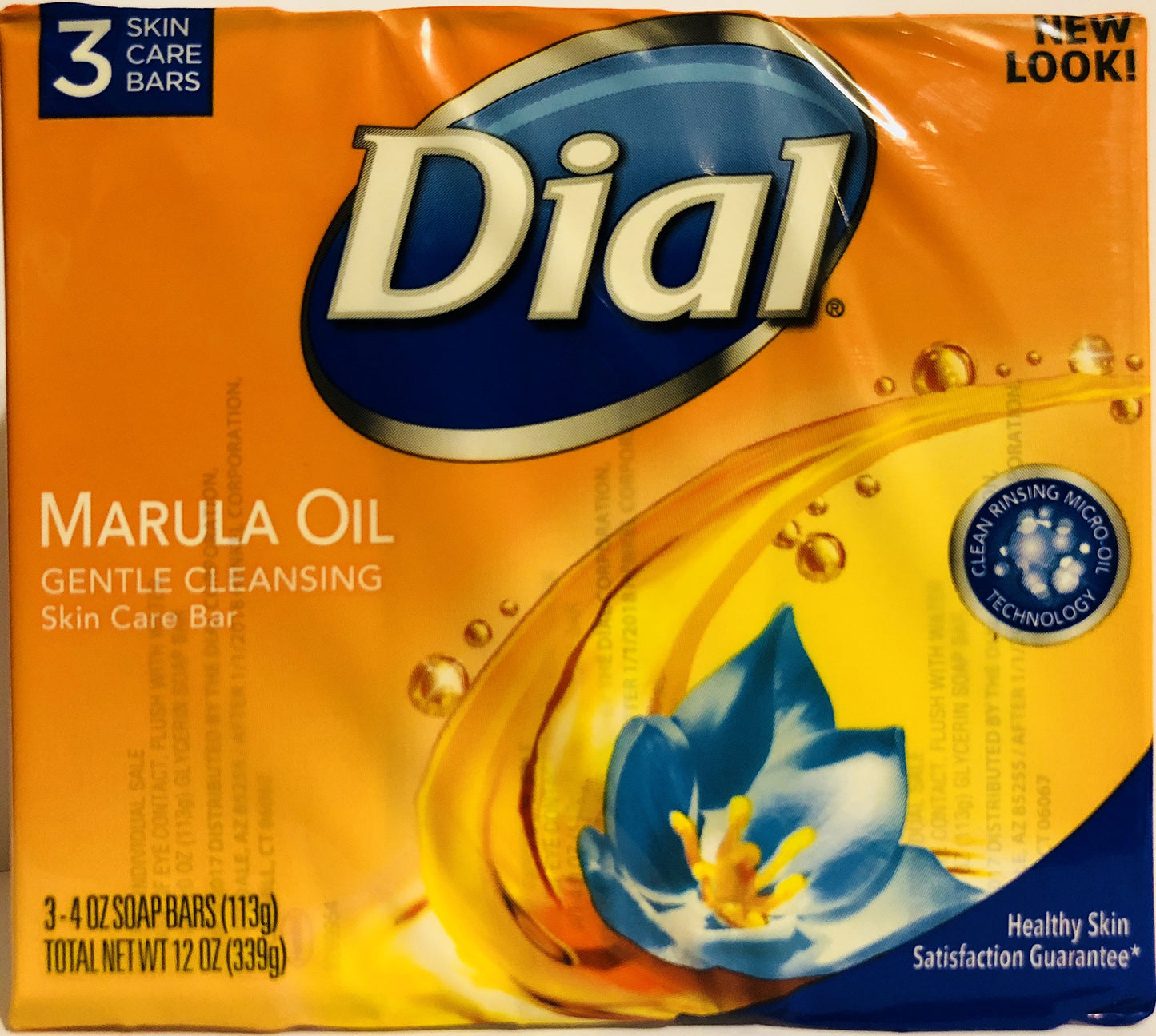 Dial Miracle Oil Bar Soap - Marula Oil - 3 Count (Pack of 1)