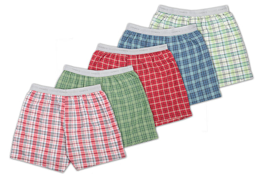 Hanes Boys Exposed Waistband Woven Boxer