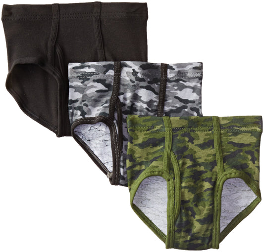 Hanes Boys' 3 Pack Ultimate Comfortsoft Printed Brief, Assorted, Small