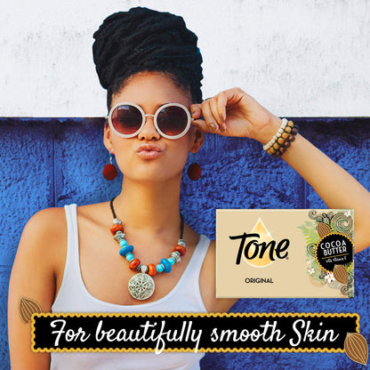 Tone Bath Bars with Cocoa Butter, Original Scent, 6 Count (Pack of 1)