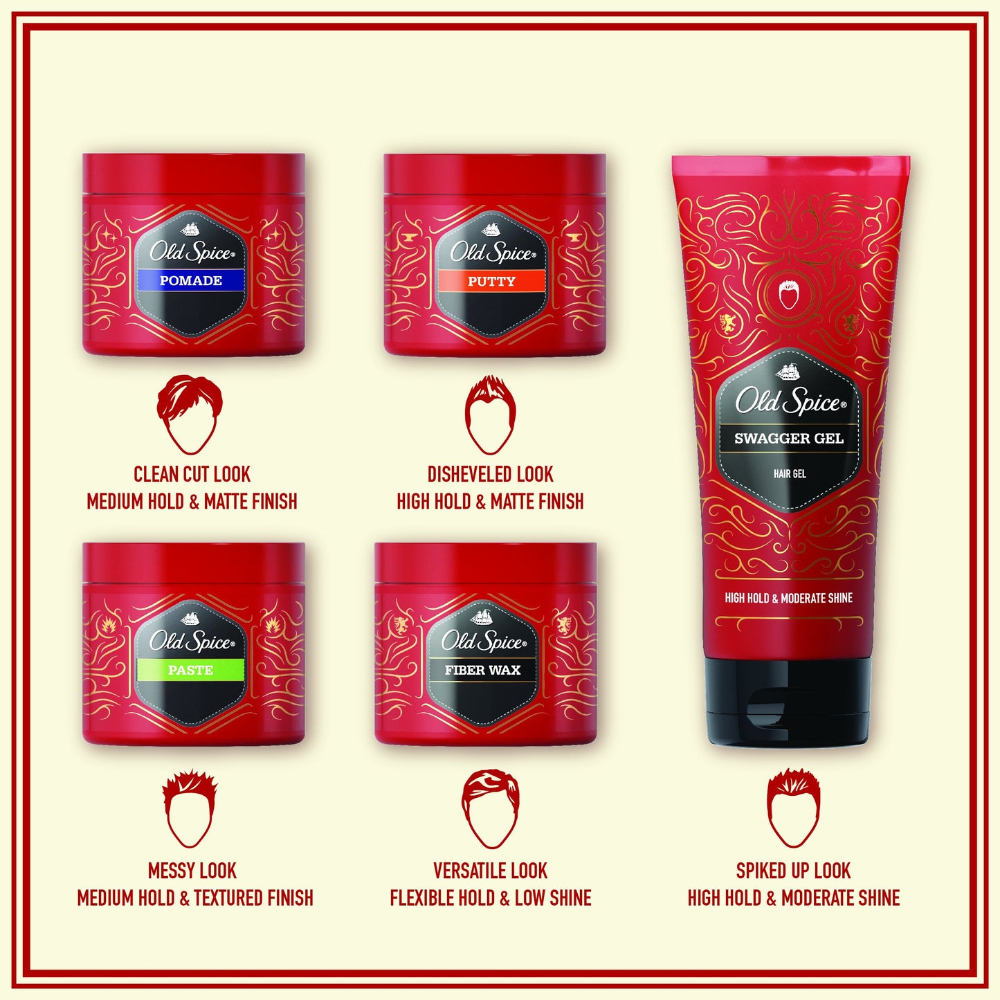 Old Spice Paste, 2.64 oz. â€“ Hair Styling for Men