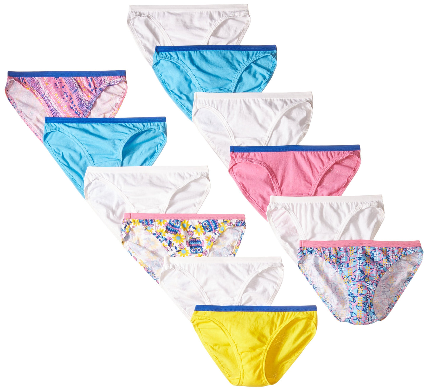 Fruit of the Loom Little Girls' Bikini , Assorted, 6(Pack of 12)