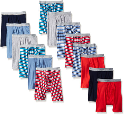 Fruit of the Loom Men's Boxer Brief 14 Pack, Assorted, X-Large