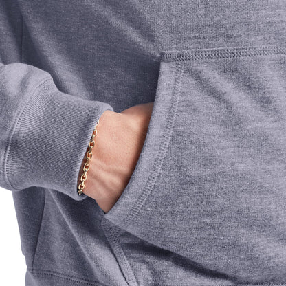 Hanes Men's French Terry Pullover Hoodie, Navy Pe Heather, Small