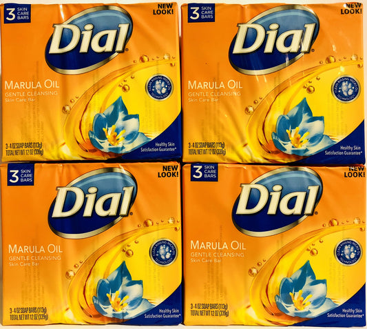 Dial Miracle Oil Bar Soap - Marula Oil - 3 Count (Pack of 1)