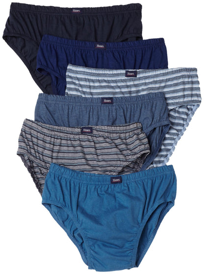 Hanes Classic Sport Brief 6-Pack Underwear, Dark Assorted, Small