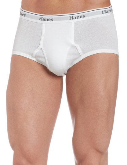 Hanes Ultimate Men's 6-Pack Classics Full Rise Brief, White, X-Large