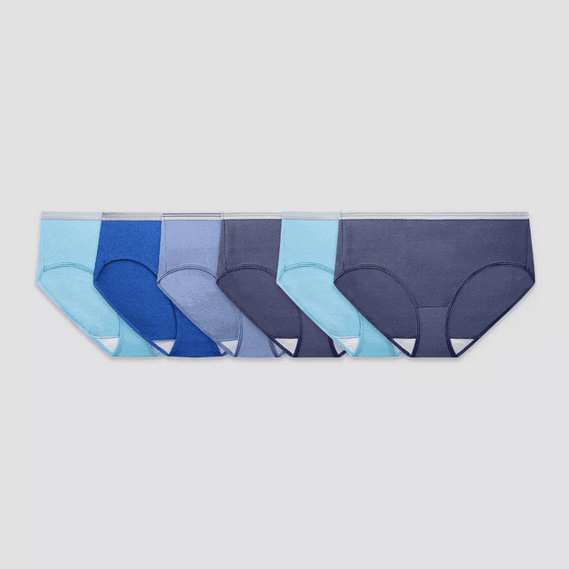 Fruit of the Loom Women's Heather Low-Rise Briefs 6 Pack