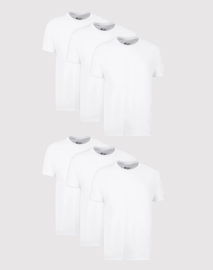 Hanes White Crew Neck T-Shirts Wit Complimentary Pair Of White Brief